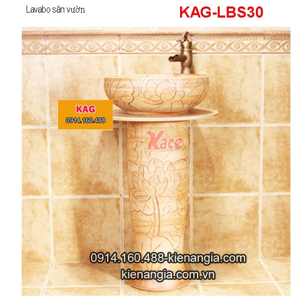 Chậu lavabo có chân đặt sàn KAG-LBS30
