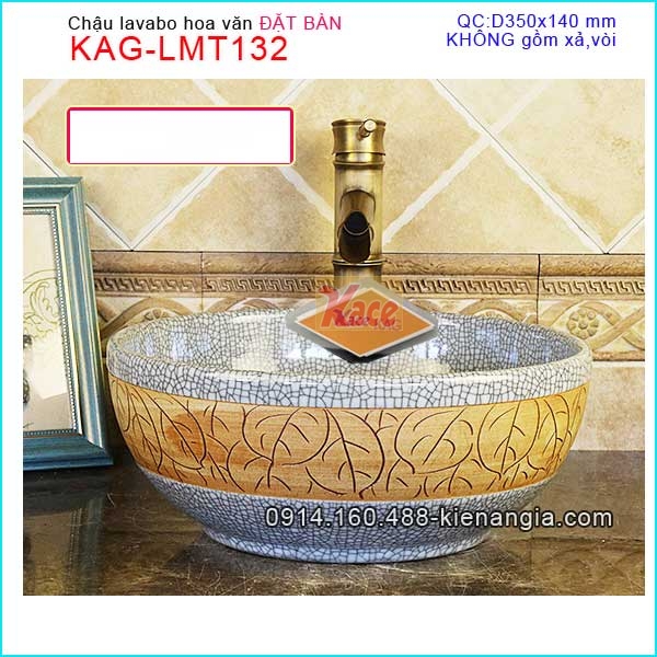 Chậu lavabo  Đặt bàn tròn  KAG-LMT132