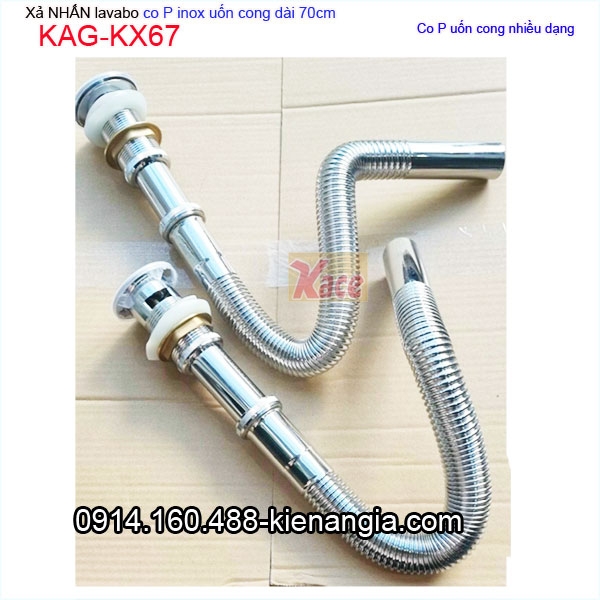 KAG-KX67-Xa-nhan-lavabo-co-lo-tran-co-P-inox-uon-cong-dai-70cm-KAG-KX67