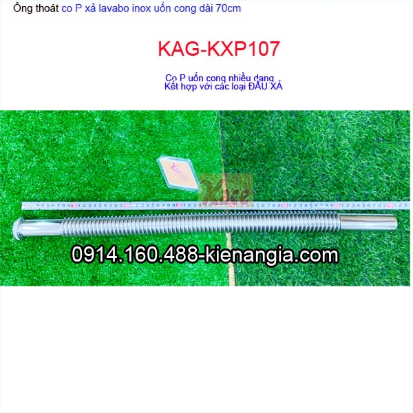 KAG-KXP107-Ong-thoat-co-P-inox-uon-cong-dai-70cm-KAG-KXP107-kich-thuoc