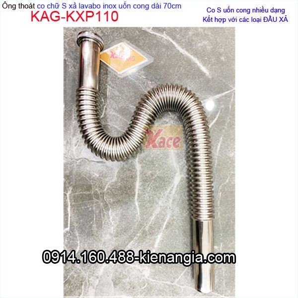 KAG-KXP110-Ong-thoat-co-S-lavabo-inox-uon-cong-dai-70cm-KAG-KXP110
