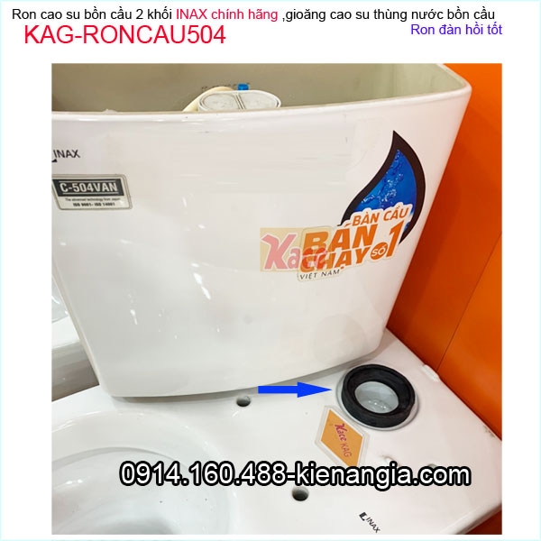 KAG-RONCAU504-Ron-cao-su-thung-nuoc-bon-cau-inax-Chinh-hang-C832-KAG-RONCAU504