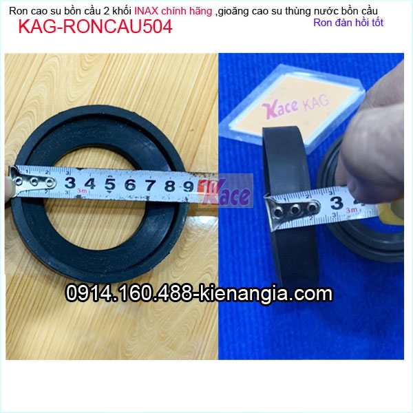KAG-RONCAU504-Ron-cao-su-thung-nuoc-bon-cau-inax-Chinh-hang-C504-KAG-RONCAU504-Kich-thuoc