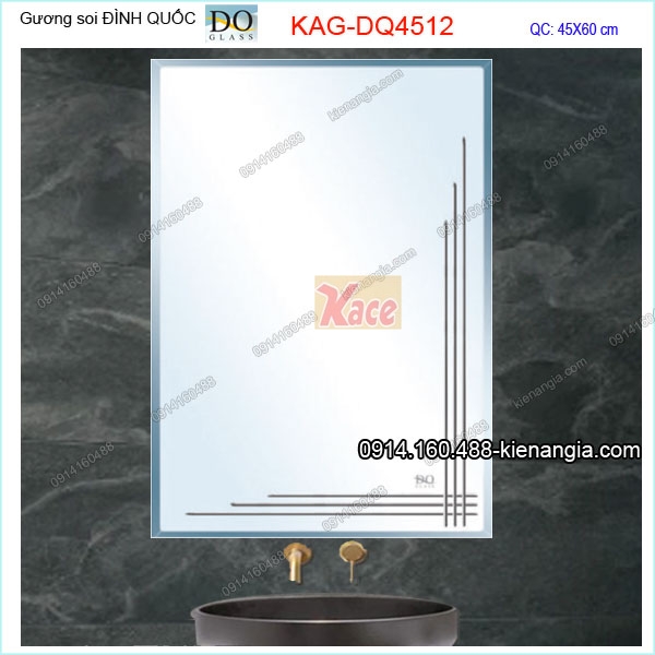Gương soi  phòng tắm Đình Quốc DQ 45X60 cm KAG-DQ4512