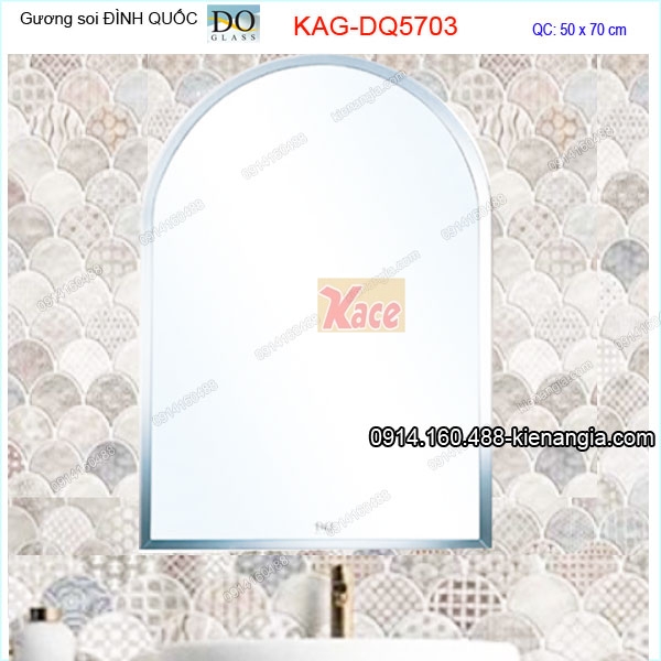 Gương soi Đình Quốc 50x70cm KAG-DQ5703