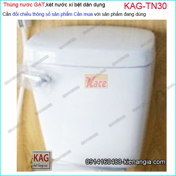 Thùng nước GẠT,két nước xí bệt bồn cầu dân dụng KAG-TN30