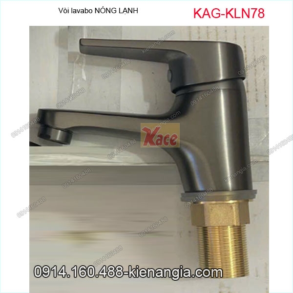 Vòi lavabo nóng lạnh xám KAG-KLN78