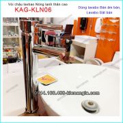 Vòi lavabo đặt bàn ống trúc nóng lạnh KAG-KLN06
