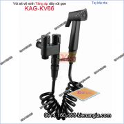 Vòi xịt vệ sinh tăng áp cao cấp màu đen KAG-KV66