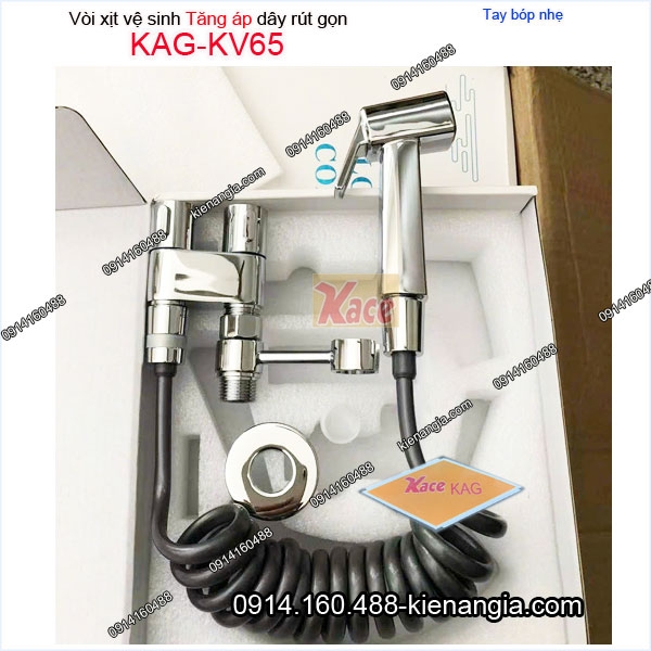 Vòi xịt vệ sinh tăng áp cao cấp KAG-KV65