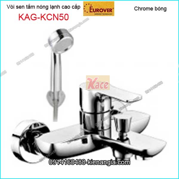 Vòi sen tắm nóng lạnh EUROVER Chrome bóng đẹp KAG-KCN50