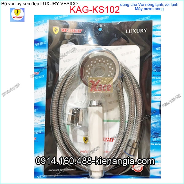 Bộ vòi tay sen tăng áp cao cấpLUXURY Vesico KAG-KS102