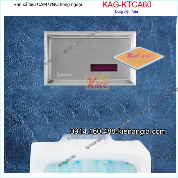Van xả tiểu cảm ứng dùng điện,pin KAG-KTCA60