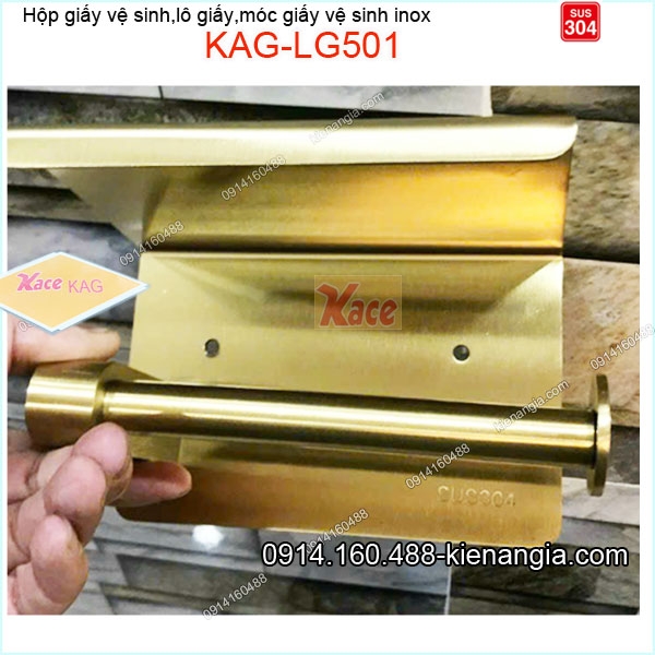 KAG-LG501-Hop-giay-lo-giay-Moc-giay-ve-sinh-co-gia-de-dien-thoai-inox-sus304-vang-24K-KAG-LG501-1
