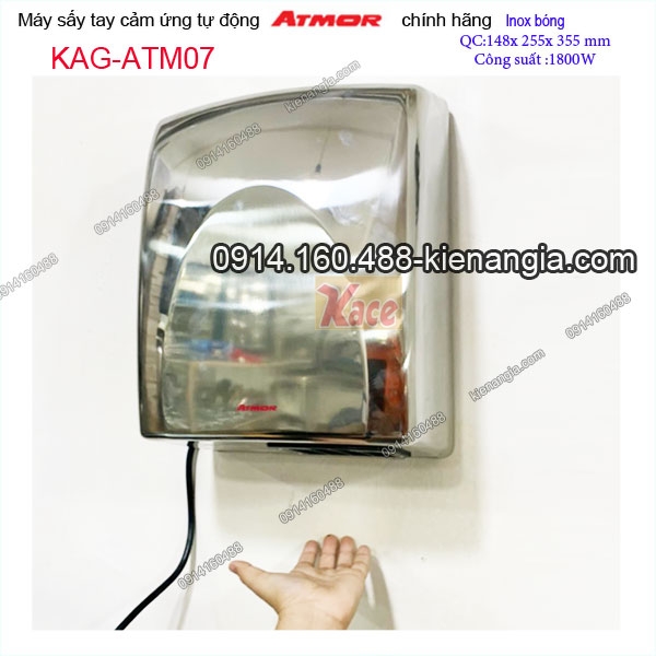 Máy sấy tay cảm ứng tự động ATMOR KAG-ATM07