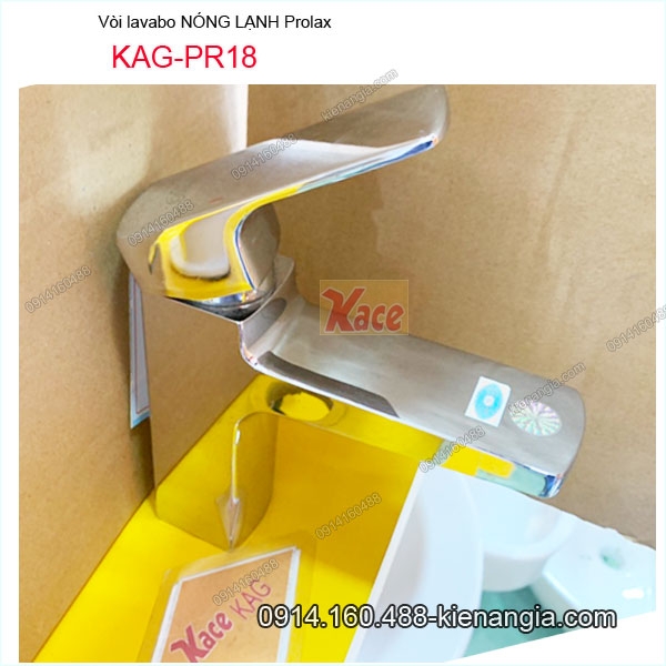 Vòi lavabo vuông nóng lạnh cao cấp Thailand Prolax-KAG-pr18