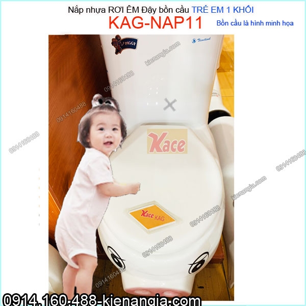 Nắp bồn cầu 1 khối  trẻ em KAG-NAP11