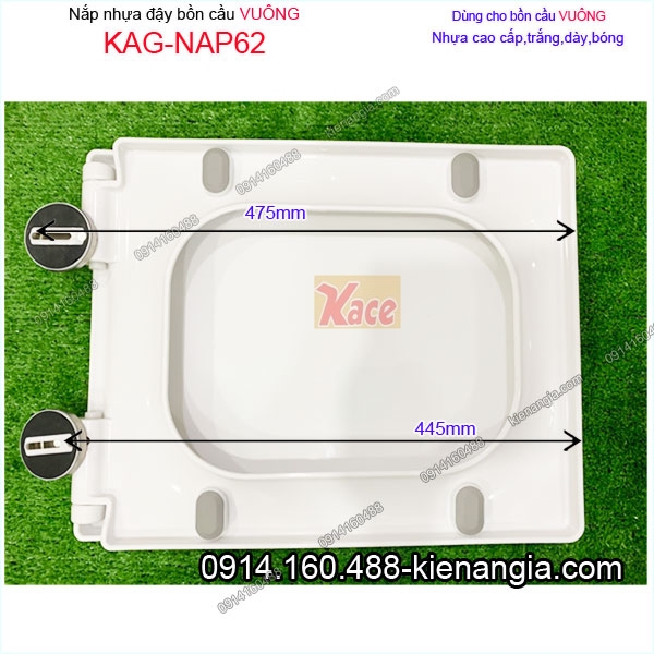KAG-NAP62-Nap-nhua-bon-cau-vuong-1-khoi-2-khoi-KAG-NAP62-chieu-dai-nap