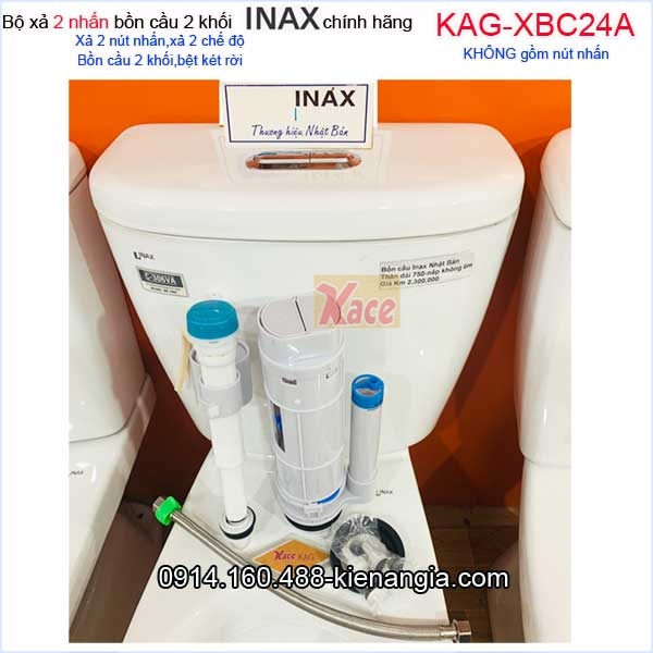 Bộ xả 2 nhấn bồn cầu INAX chính hãng C306,504 KAG-XBC24A