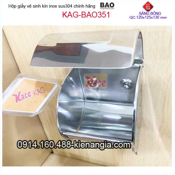 Hộp giấy kín inox BAO KAG-BAO351