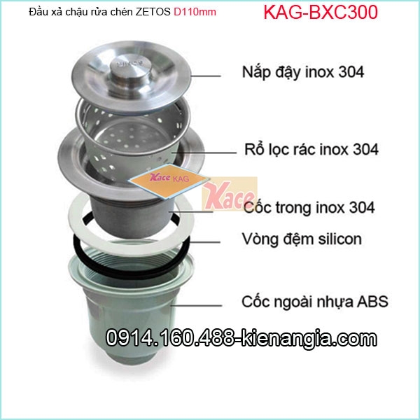 KAG-BXC300-Dau-xa-ZETOS-D110-chau-rua-chen-1-hoc-KAG-BXC300-1