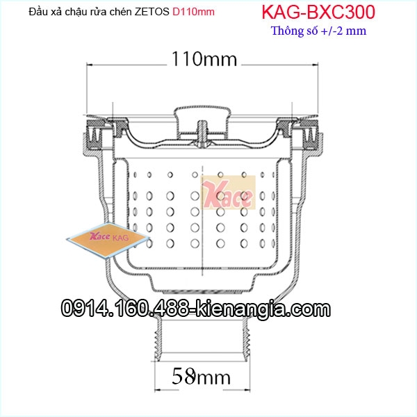 KAG-BXC300-Dau-xa-chau-rua-chen-ZETOS-D110-nhua-duc-lap-ong-lon-58-KAG-BXC300-5