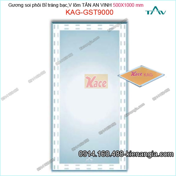 Gương soi khung nhựa Tân An Vinh 500x1000 mm KAG-GST9000 gương soi toàn thân