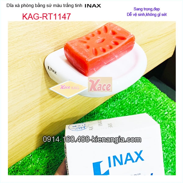 Dĩa xà bông cục bằng sứ INAX-KAG-RT1147