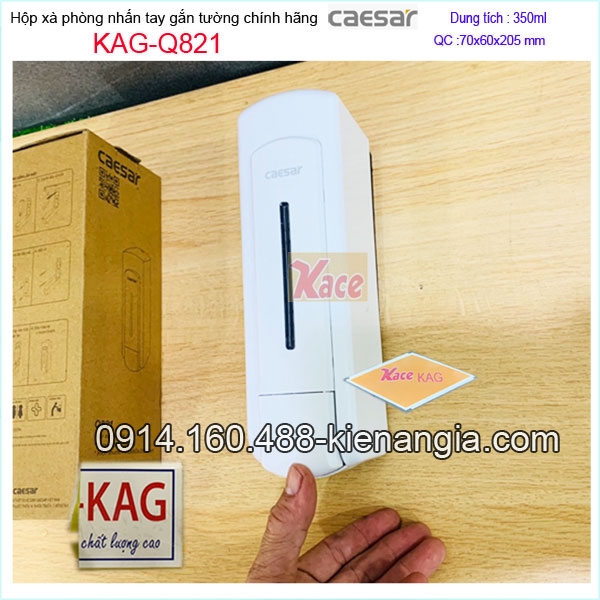 Hộp xà phòng nhấn tay Caesar chính hãng KAG-Q821
