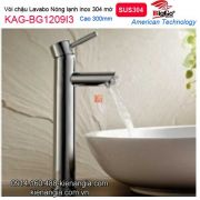 Vòi lavabo cao 30cm đặt bàn,bán âm bàn BIGGO KAG-BG1209I3