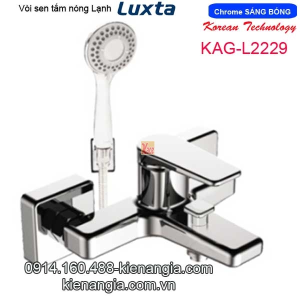 Vòi sen tắm Vuông nóng lạnh cao cấp Korea-Luxta KAG-L2229