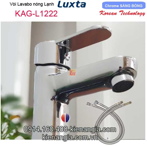 Vòi lavabo nóng lạnh cao cấp Korea-Luxta KAG-L1222