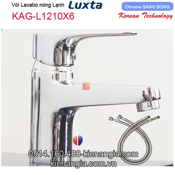 Vòi lavabo nóng lạnh cao cấp Korea-Luxta KAG-L1210X6