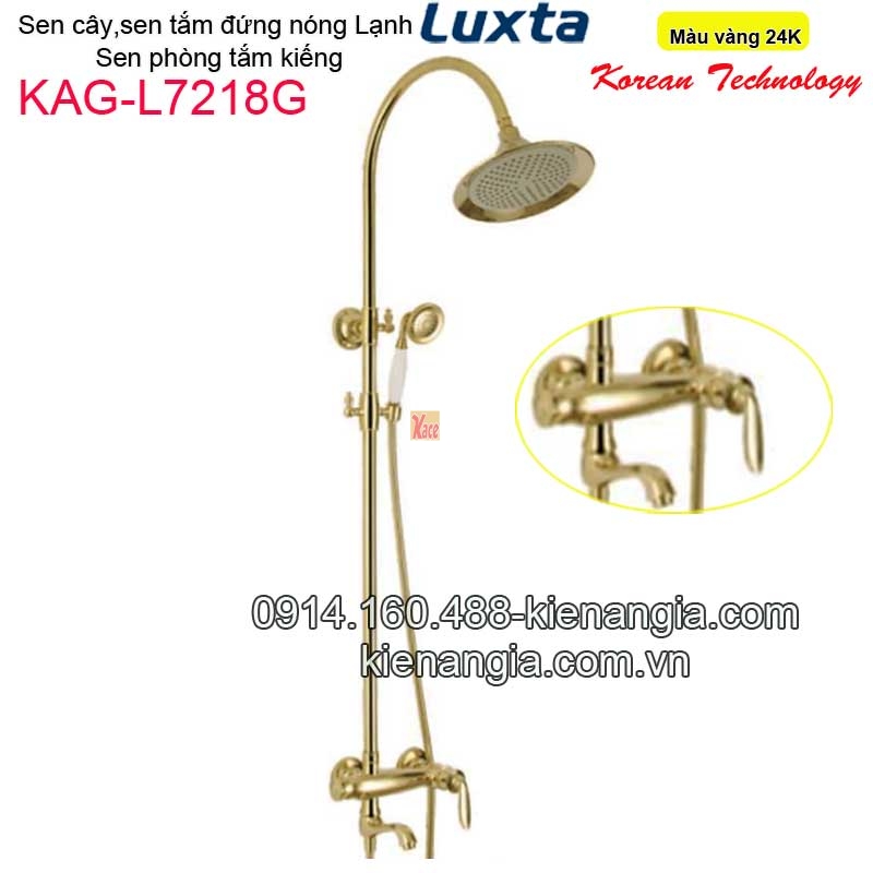 Sen phòng tắm đứng nóng lạnh màu vàng 24K Korea Luxta KAG-L7218G