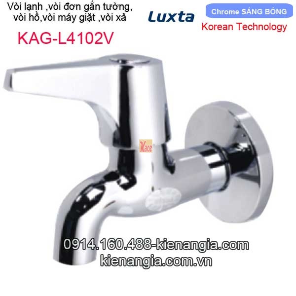 Vòi lạnh gắn tường,vòi đơn Korea-Luxta KAG-L4102V