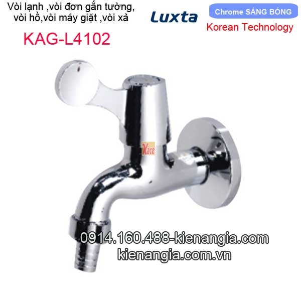 Vòi lạnh sân vườn gắn tường,vòi máy giặt Korea-Luxta KAG-L4102