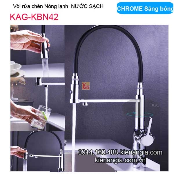 Vòi rửa chén nóng lạnh lọc nước sạch KAG-KBN42