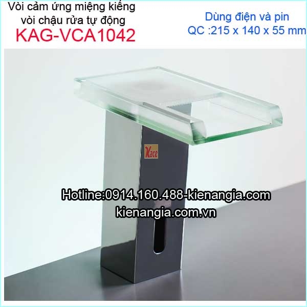 Vòi lavabo miệng kiếng cảm ứng tự động KAG-VCA1042