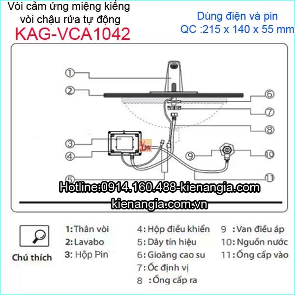 KAG-VCA1042-Voi-cam-ung-mieng-kieng-voi-chau-lavabo-tu-dong-KAG-VCA1042-TSKT