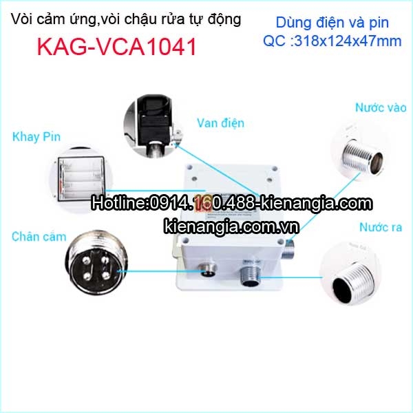 KAG-VCA1041-Voi-cam-ung-voi-chau-lavabo-tu-dong-KAG-VCA1041-Lap-dat