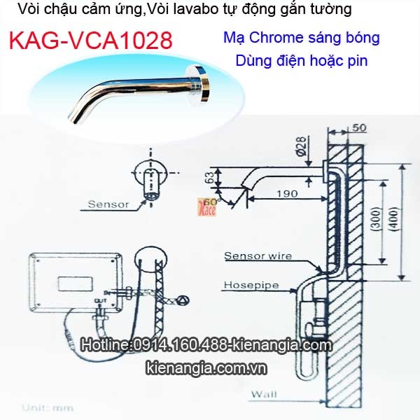Voi-chau-cam-ung-gan-tuong-KAG-VCA1028-lap-dat