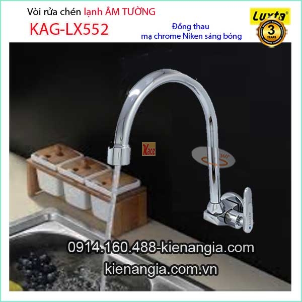 Vòi rửa chén âm tường KAG-LX552