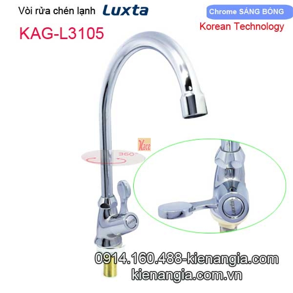 Vòi rửa chén bát lạnh Korea Luxta-KAG-L3105