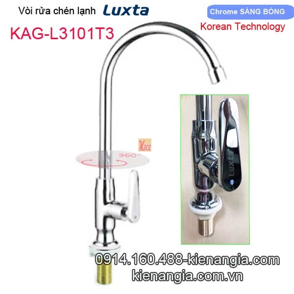 Vòi rửa chén bát lạnh Korea Luxta-KAG-L3101T3