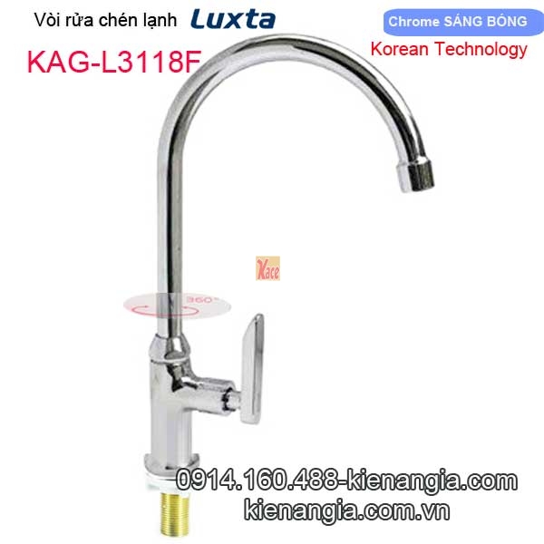 Vòi rửa chén bát lạnh Korea Luxta-KAG-L3118F