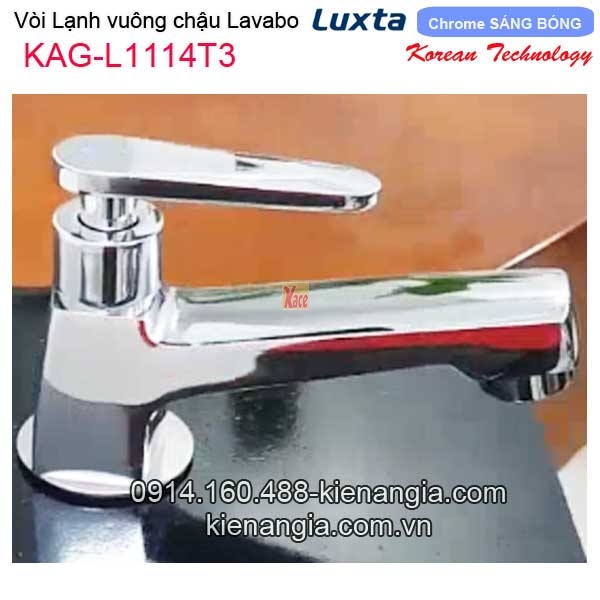 Vòi lạnh vuông lavabo Korea Luxta-KAG-L1114T3