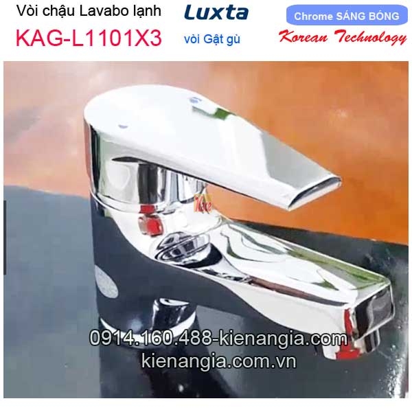 Vòi lạnh gật gù lavabo Korea Luxta-KAG-L1101X3