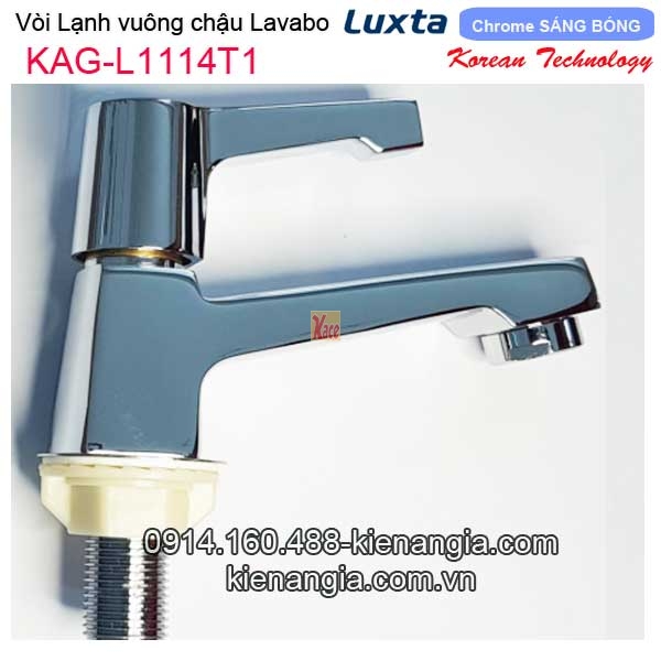 Vòi lạnh vuông chậu lavabo Korea Luxta-KAG-L1114T1