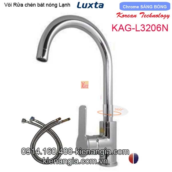 Vòi rửa chén bát nóng lạnh  Korea Luxta KAG-L3206N