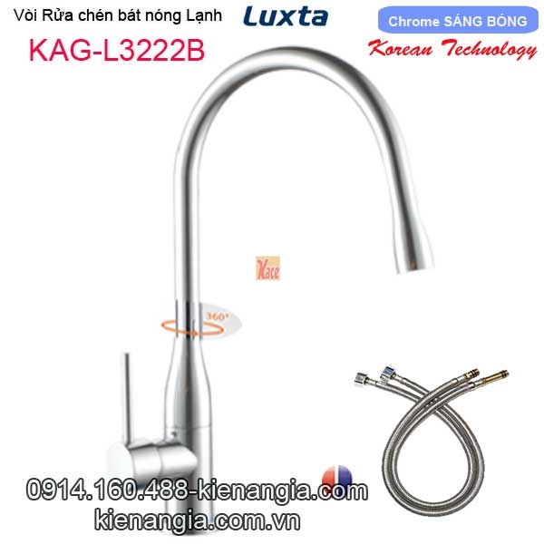 Vòi rửa chén bát nóng lạnh Korea Luxta KAG-L3222B